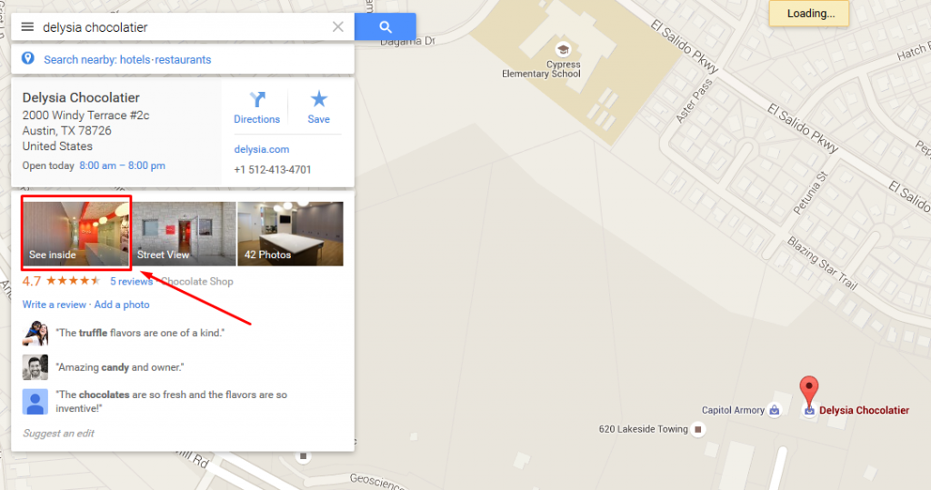 Google Virtual Tour Listing Location 