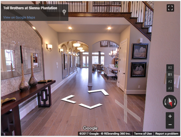 toll brothers virtual home tours